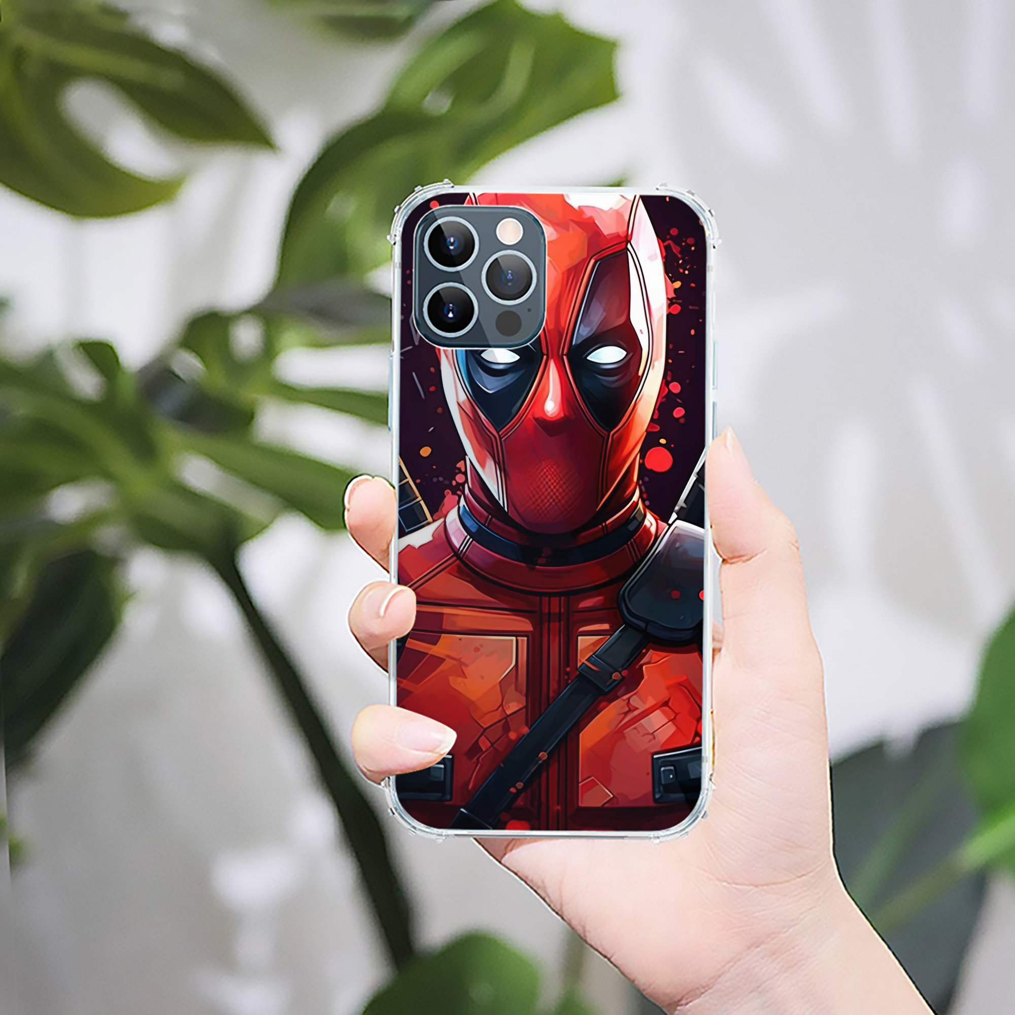 （画像用） Deadpool デッドプール 【iPhone 12シリーズ対応】透明スマホケース（クリアソフトケース）
